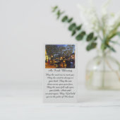 Paarse blauw Sinaasappel in liefdevolle herinnerin Visitekaartje (Staand voorkant)