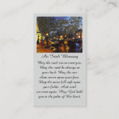 Paarse blauw Sinaasappel in liefdevolle herinnerin Visitekaartje (Voorkant)