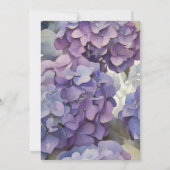  paarse blauw waterverf floral vrijgezellenfeest kaart (Achterkant)