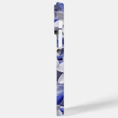 PAARSE BLAUW WIT 3-D PAPIER LOOK BLUEBELLS Case-Mate iPhone CASE (Achterkant / Links)