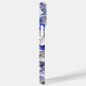 PAARSE BLAUW WIT 3-D PAPIER LOOK BLUEBELLS Case-Mate iPhone CASE (Achterkant / Rechts)