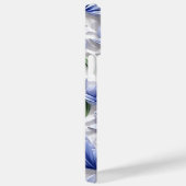 PAARSE BLAUW WIT 3-D PAPIER LOOK BLUEBELLS Case-Mate iPhone CASE (Achterkant / Rechts)