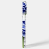 PAARSE BLAUW WIT 3-D PAPIER LOOK BLUEBELLS Case-Mate iPhone CASE (Achterkant / Rechts)