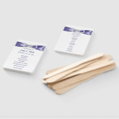 Paarse blauwdiamant Infinity Wedding Program Fans Handwaaier (Niet-gemonteerd)