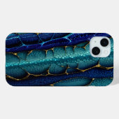 Paarse, blauwe, aqua en gouden Case-Mate iPhone case (Achterkant (horizontaal))