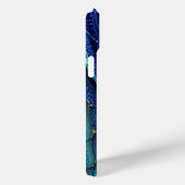 Paarse, blauwe, aqua en gouden Case-Mate iPhone case (Achterkant / Rechts)