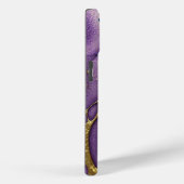 Paarse, blauwe, aqua en gouden Case-Mate iPhone case (Achterkant / Rechts)