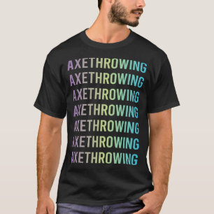 Paarse Blauwe Bijl Werpende Bije T-shirt