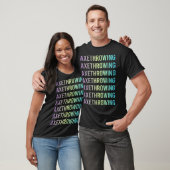 Paarse Blauwe Bijl Werpende Bije T-shirt (Unisex)