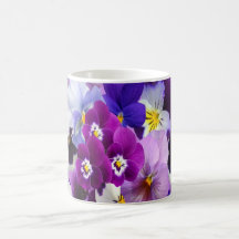 Paarse Blauwe Blanke Floral Flowers