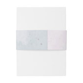 paarse blauwe bloemen botanische bruiloft uitnodigingen wikkel (Achterkant Voorbeeld)