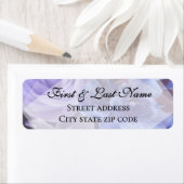 Paarse Blauwe Bloemen Label (Insitu)