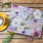 Paarse Blauwe Bloemen waterverf Goud Geaderd  Legpuzzel<br><div class="desc">Besteed een namiddag om je brein uit te dagen met deze mooie, romantische, florale puzzel. Witte, paarse en blauwe waterverf bloemen bedekken gouden script op een prachtige, zachte, perinurnige paarse blauwe, gouden geaderde achtergrond. Maakt een doordacht, uniek cadeau voor iemand speciaal! Komt in een speciale cadeaudoos. U kunt deze puzzel...</div>