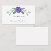 Paarse blauwe bosboomgaard plaatskaartje (Voorkant / Achterkant)