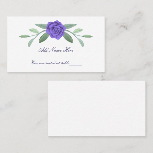 Paarse blauwe bosboomgaard plaatskaartje (Voorkant / Achterkant)