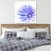paarse blauwe cichorei canvas afdruk (Insitu (Slaapkamer))
