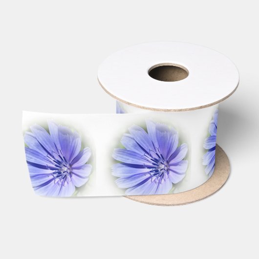 paarse blauwe cichorei satijnen lint (Spoel)