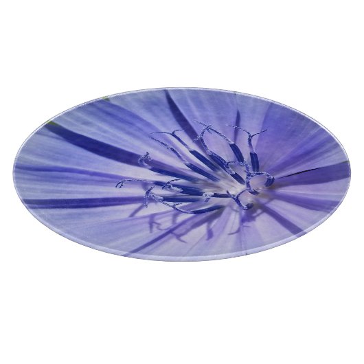 paarse blauwe cichorei snijplank (Hoek)