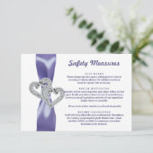 Paarse blauwe diamanten - maatregelen ter bescherm kaart (Staand voorkant)