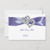 Paarse blauwe diamantkaart kaart (Voorkant)