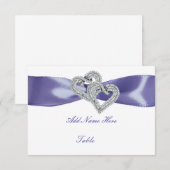 Paarse blauwe diamantkaart kaart (Voorkant / Achterkant)