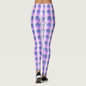 Paarse Blauwe Dragonschaal Cosplay Leggings (Achterkant)