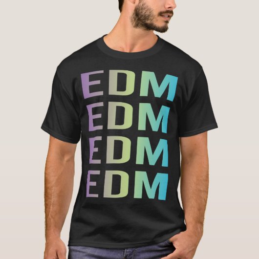 Paarse Blauwe EDM T-shirt (Voorkant)