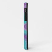 Paarse, blauwe en Blauwgroen Fluid Art Case-Mate iPhone Case (Achterkant/links)