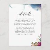 Paarse, Blauwe en Blauwgroen, Mystic Garden Detail Informatiekaartje (Voorkant)