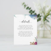 Paarse, Blauwe en Blauwgroen, Mystic Garden Detail Informatiekaartje (Staand voorkant)