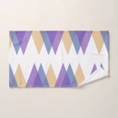 Paarse, blauwe en gele driehoeken bad handdoek (Handdoek)