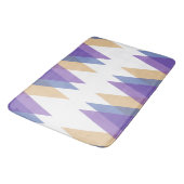 Paarse, blauwe en gele driehoeken badmat (Gekanteld)
