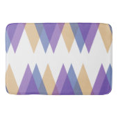 Paarse, blauwe en gele driehoeken badmat (Voorkant)