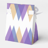 Paarse, blauwe en gele driehoeken bedankdoosjes (Achterkant)