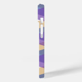 Paarse, blauwe en gele driehoeken Case-Mate iPhone case (Achterkant / Links)