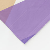 Paarse, blauwe en gele driehoeken fleece deken (Hoek)