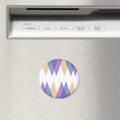 Paarse, blauwe en gele driehoeken magneet (Insitu (Vaatwasser))