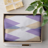 Paarse, blauwe en gele driehoeken tissuepapier (Geschenk)