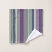 Paarse, Blauwe en Groene Abstracte Strepen Bad Handdoek (Wasdoekje)