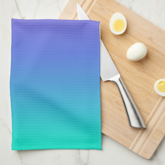 Paarse blauwe en groene achtergrond theedoek (Quarter Fold)