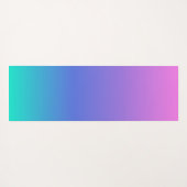 Paarse blauwe en groene achtergrond yogamat (Achterkant (horizontaal))