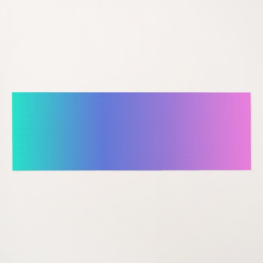 Paarse blauwe en groene achtergrond yogamat (Achterkant (horizontaal))