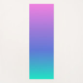 Paarse blauwe en groene achtergrond yogamat (Voorkant)