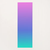 Paarse blauwe en groene achtergrond yogamat (Achterkant)