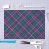 Paarse, blauwe en groene plaid tissuepapier (Craft)