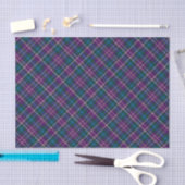 Paarse, blauwe en groene plaid tissuepapier (Craft)