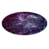 Paarse, blauwe en rode kraakbedekking snijplank (Hoek)