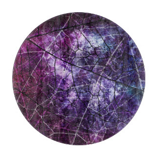 Paarse, blauwe en rode kraakbedekking snijplank