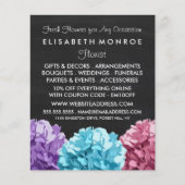 Paarse, blauwe en roze brandkranen flyer (Voorkant)