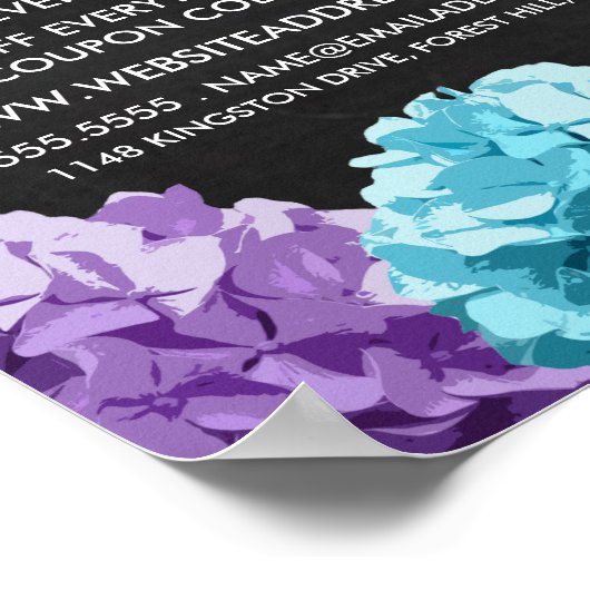 Paarse, blauwe en roze brandkranen poster (Hoek)